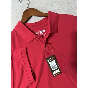 NWTS 5.11 Tactical Polo Shirt Mens 2XL Red Professional Short Sleeve Uniform